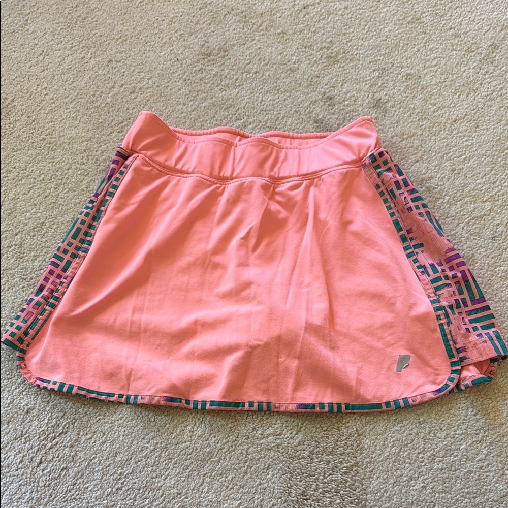 Prince Pink Asymmetrical Skater Mini Skirt
